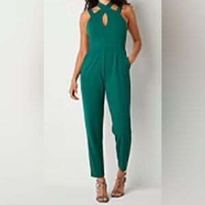 BOLD Elements Teal Sleeveless Jumpsuit